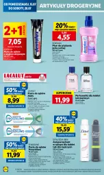 Gazetka promocyjna Lidl - GAZETKA - Gazetka - ważna od 17.07 do 17.07.2024 - strona 44 - produkty: Gra, Płyn do płukania jamy ustnej, Perfum, Pasta do zębów, Dove, Lacalut, Płyn do płukania, Antyperspirant, Sensodyne