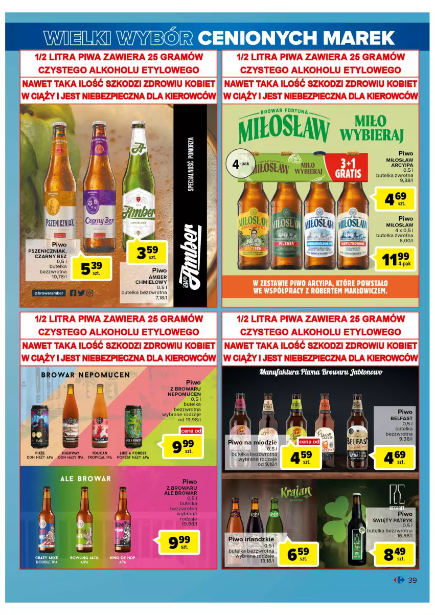 Gazetka promocyjna Carrefour - Gazetka Market - ważna 31.05 do 11.06.2022 - strona 39 - produkty: Piwo, Tropical