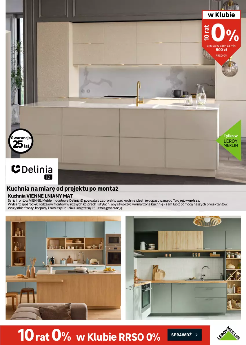 Gazetka promocyjna Leroy Merlin - Gazetka Leroy Merlin - ważna 12.08 do 08.09.2026 - strona 9 - produkty: Bateria, Bateria kuchenna, Dozownik, Gra, Korpusy, Kuchnia, Meble, Rum, Ser, Syfon, Zestaw mebli kuchennych, Zlew, Zlewozmywak