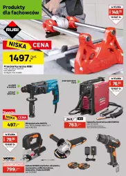 Gazetka promocyjna Leroy Merlin - Gazetka Leroy Merlin - Gazetka - ważna od 08.09 do 08.09.2026 - strona 34 - produkty: Sól, Rura, Wiertarka, Tablet, Przecinarka, Szlifierka kątowa, Cynk, Makita, Wyrzynarka, Warka, Tarka, Regał, Wkręt, Młot, Młotowiertarka, Wkrętarka, Szlifierka, Regał metalowy, Fa