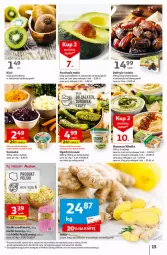 Gazetka promocyjna Auchan - Gazetka Świat Pełen Smaku Hipermarket Auchan - Gazetka - ważna od 07.02 do 07.02.2024 - strona 15 - produkty: Hummus, Mus, Fasoli mung, Surówka, Bell, Kiwi, Daktyle, Kiełki, Bella, Fa