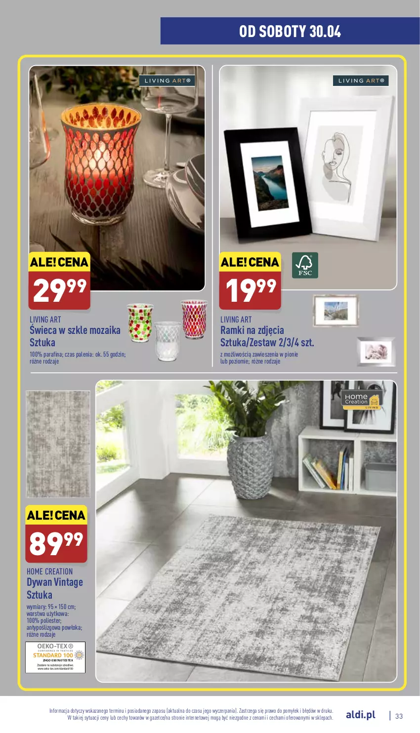 Gazetka promocyjna Aldi - Pełny katalog - ważna 25.04 do 30.04.2022 - strona 33 - produkty: Dywan