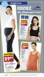 Gazetka promocyjna Aldi - Pełny katalog - Gazetka - ważna od 30.04 do 30.04.2022 - strona 34 - produkty: Por, Gin, Biustonosz, Kosz, Koszulka sportowa, Koszulka, Sport, Legginsy, Karmi