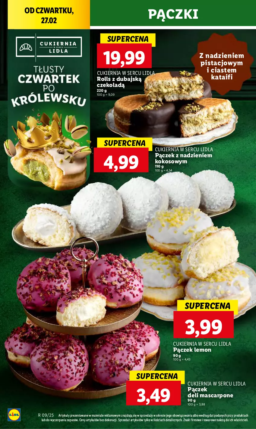 Gazetka promocyjna Lidl - GAZETKA - ważna 27.02 do 01.03.2025 - strona 10 - produkty: Cukier, Kokos, Mascarpone, Pączek, Ser