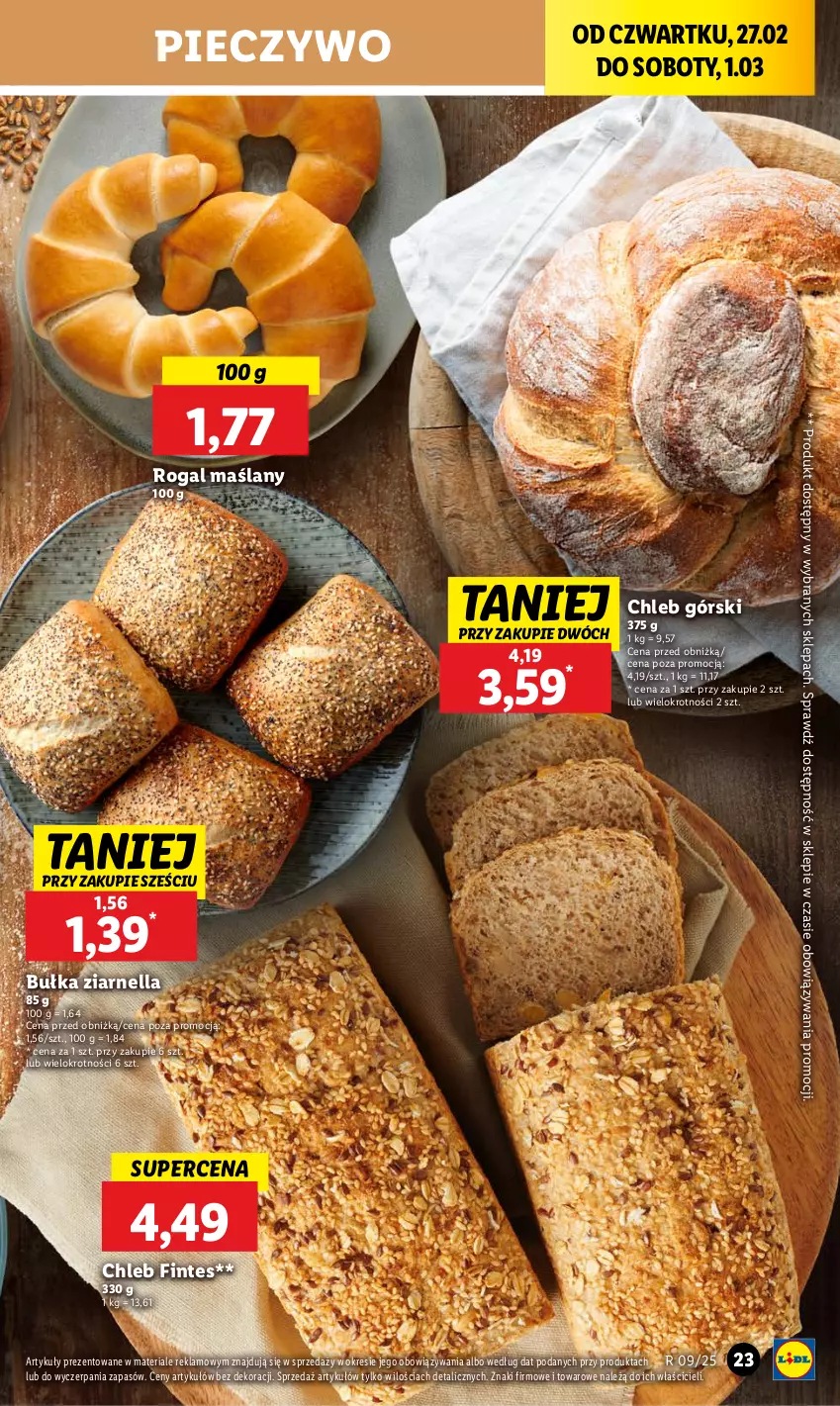 Gazetka promocyjna Lidl - GAZETKA - ważna 27.02 do 01.03.2025 - strona 27 - produkty: Bułka, Chleb, Piec, Pieczywo, Rogal