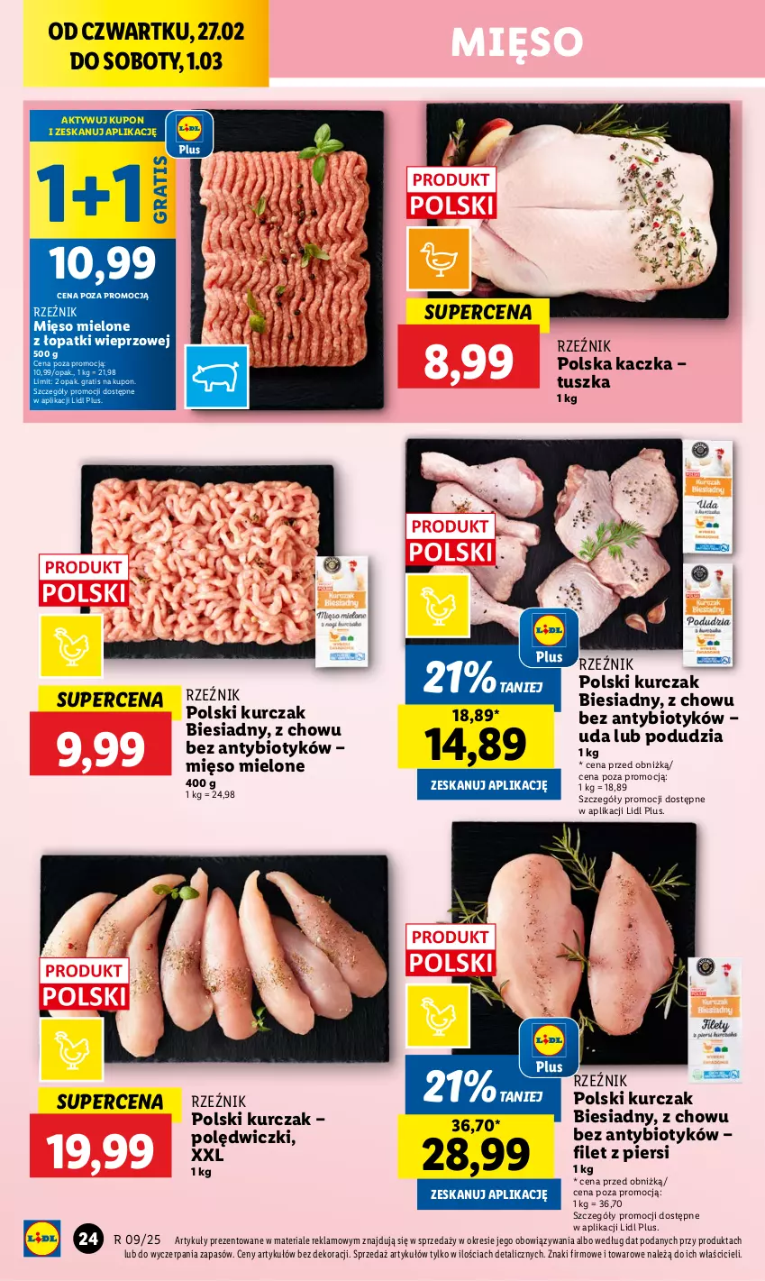 Gazetka promocyjna Lidl - GAZETKA - ważna 27.02 do 01.03.2025 - strona 28 - produkty: Gra, Kaczka, Kurczak, Mięso, Mięso mielone, Mięso mielone z łopatki wieprzowej, Tusz