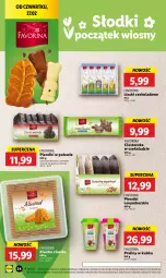 Gazetka promocyjna Lidl - GAZETKA - Gazetka - ważna od 01.03 do 01.03.2025 - strona 38 - produkty: Glazura, Piernik, Ciastka, Ser, Praliny, Czekolada mleczna, Lizaki czekoladowe, Czekolada, Deser, Lizaki, Lazur, Fa