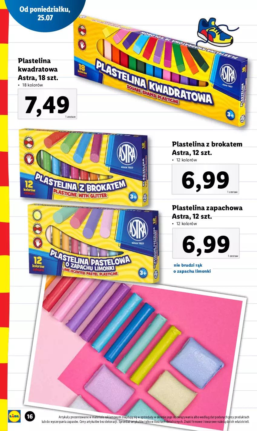 Gazetka promocyjna Lidl - KATALOG POWRÓT DO SZKOŁY - ważna 25.07 do 27.08.2022 - strona 16 - produkty: Plastelina