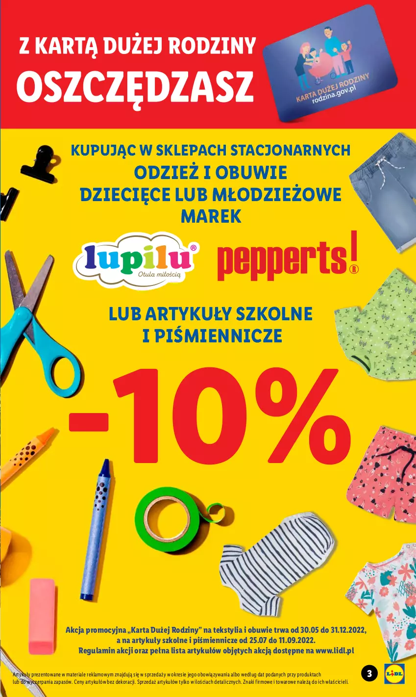 Gazetka promocyjna Lidl - KATALOG POWRÓT DO SZKOŁY - ważna 25.07 do 27.08.2022 - strona 3 - produkty: Dzieci, Obuwie