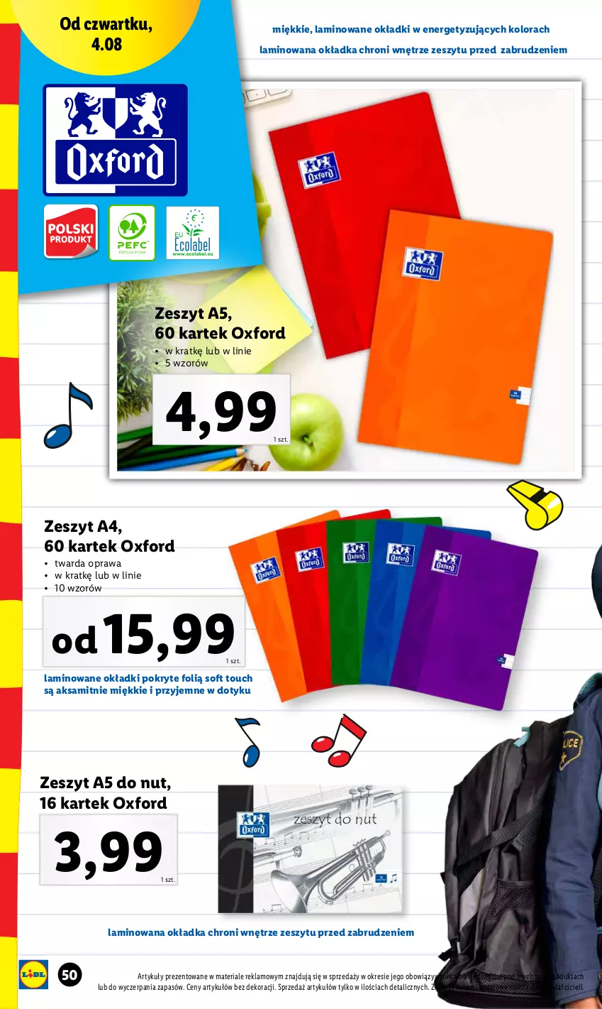 Gazetka promocyjna Lidl - KATALOG POWRÓT DO SZKOŁY - ważna 25.07 do 27.08.2022 - strona 50 - produkty: Aksam