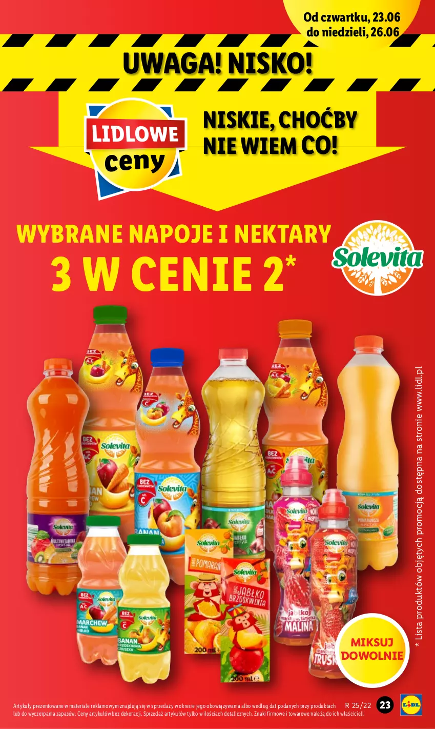 Gazetka promocyjna Lidl - GAZETKA - ważna 23.06 do 26.06.2022 - strona 23 - produkty: Napoje, Nektar, Waga