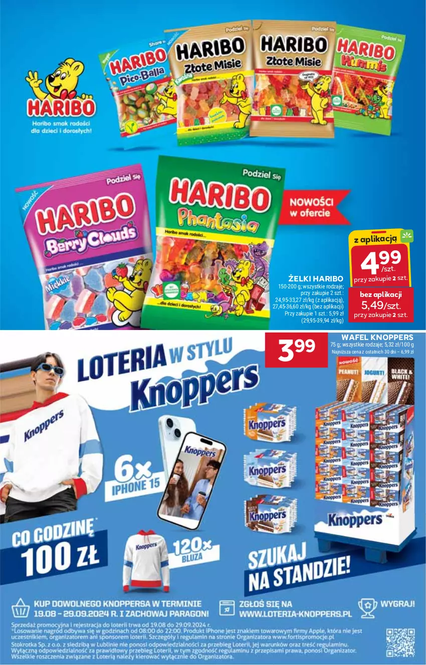 Gazetka promocyjna Stokrotka - Market - ważna 22.08 do 28.08.2024 - strona 16 - produkty: Haribo, Knoppers