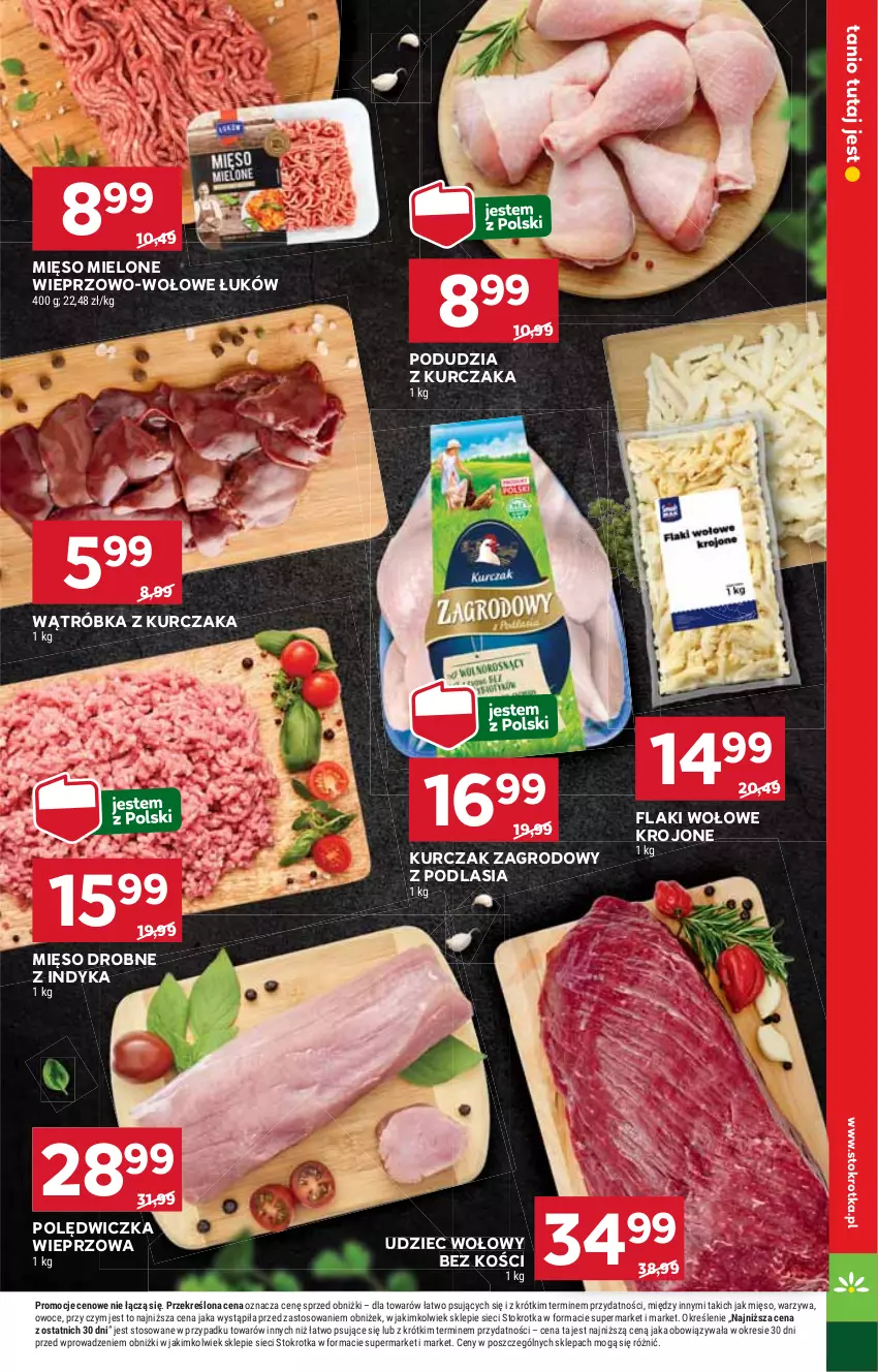 Gazetka promocyjna Stokrotka - Market - ważna 22.08 do 28.08.2024 - strona 9 - produkty: Flaki, Flaki wołowe, HP, Kurczak, Mięso, Mięso mielone, Polędwiczka wieprzowa