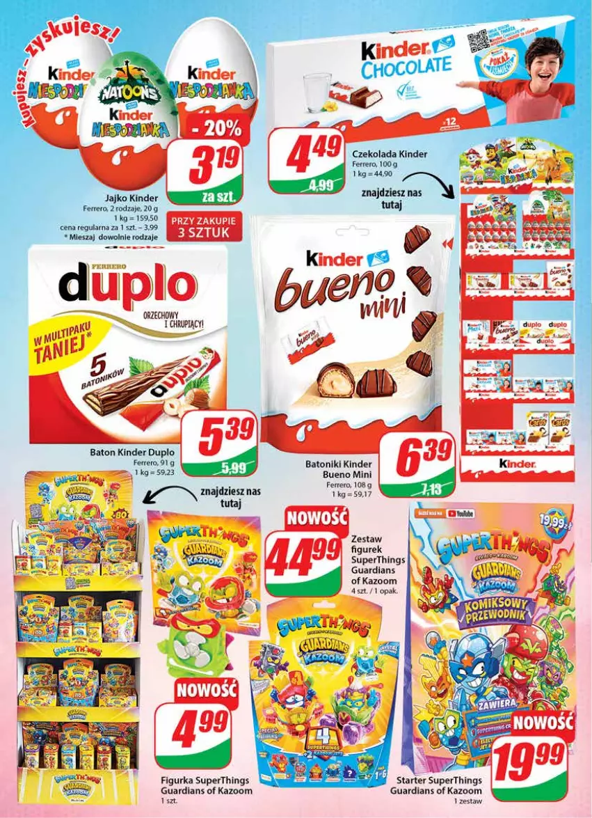 Gazetka promocyjna Dino - Gazetka - ważna 14.09 do 20.09.2022 - strona 4 - produkty: Baton, Czekolada, Ferrero, Kinder, Tonik