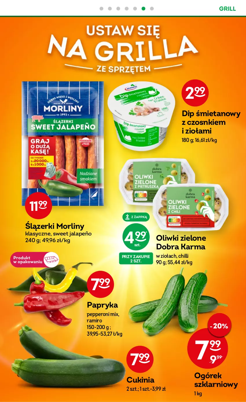 Gazetka promocyjna Żabka - ważna 24.05 do 06.06.2023 - strona 24 - produkty: Grill, Morliny, Ogórek, Oliwki, Oliwki zielone, Papryka, Papryka pepperoni