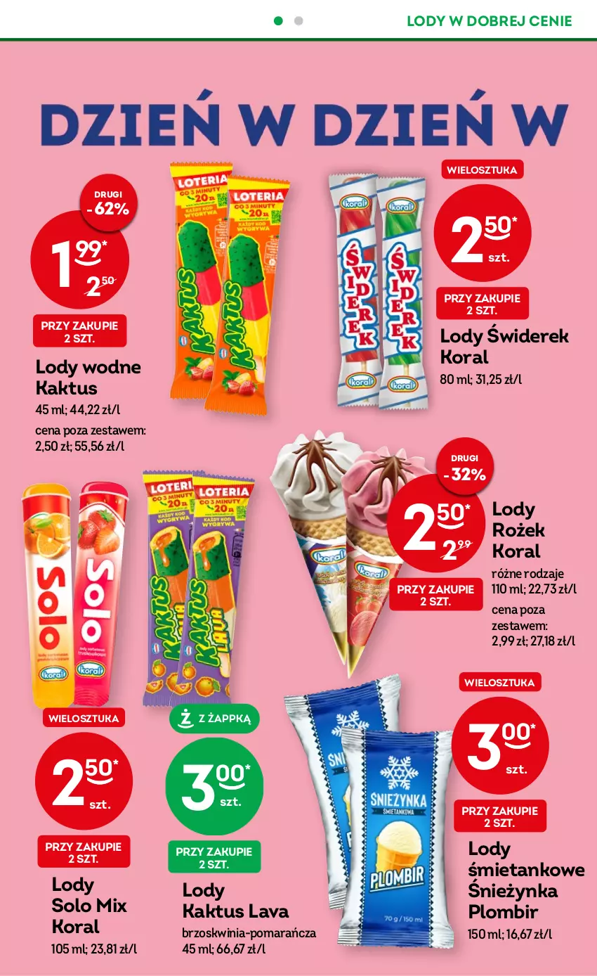 Gazetka promocyjna Żabka - ważna 24.05 do 06.06.2023 - strona 26 - produkty: Kaktus, Lody