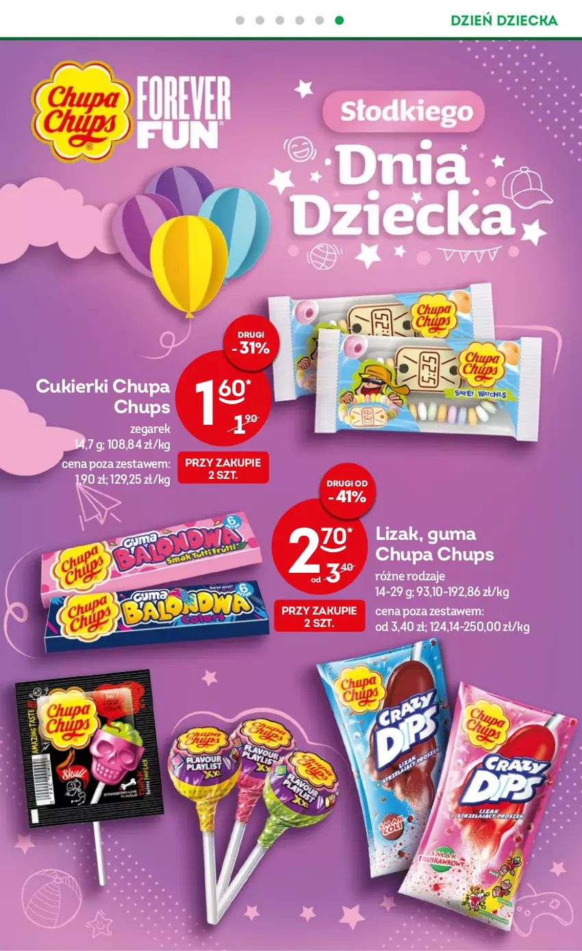 Gazetka promocyjna Żabka - ważna 24.05 do 06.06.2023 - strona 39 - produkty: Chupa Chups, Cukier, Cukierki, Zegar, Zegarek