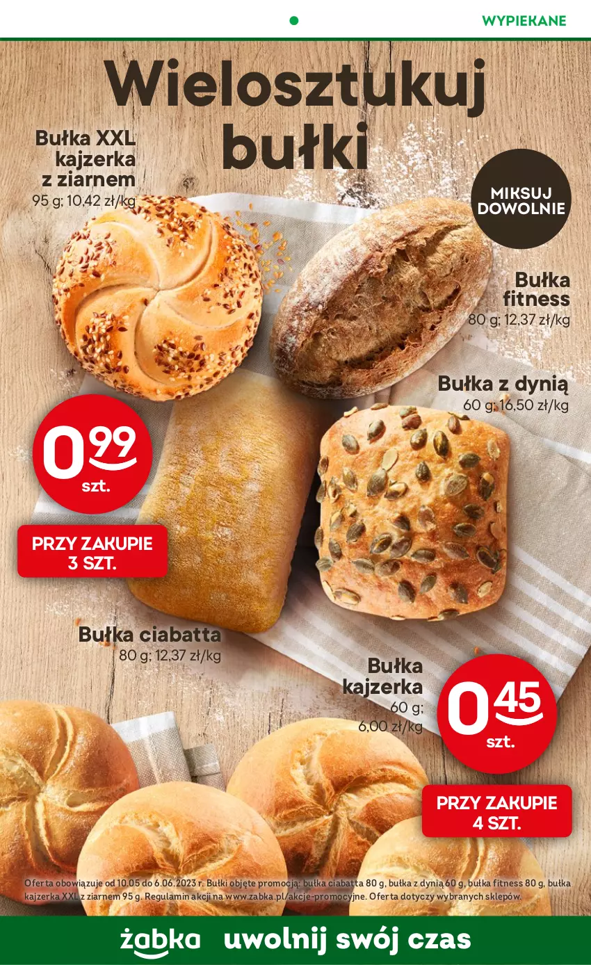 Gazetka promocyjna Żabka - ważna 24.05 do 06.06.2023 - strona 41 - produkty: Bułka, Bułka fitness, Ciabatta, Dynią, Kajzerka