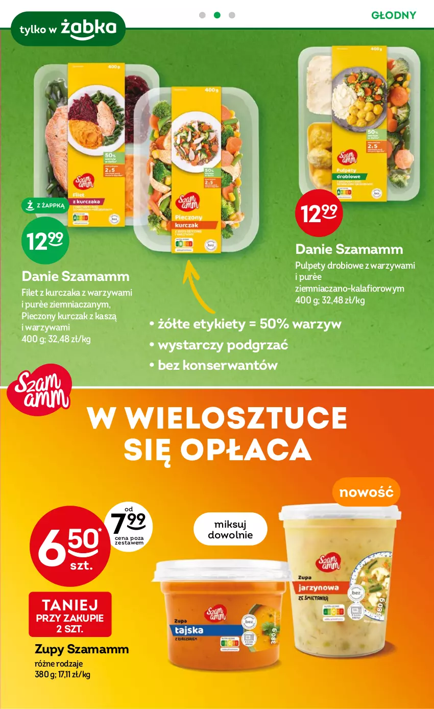 Gazetka promocyjna Żabka - ważna 24.05 do 06.06.2023 - strona 9 - produkty: Kalafior, Kurczak, Piec, Pulpety, Pur, Ser, Warzywa