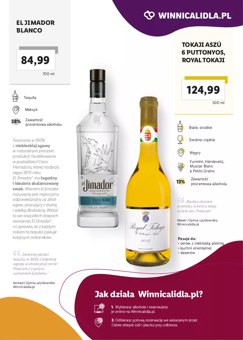 Gazetka promocyjna Lidl - Winnica Lidla - ważna 19.01 do 16.02.2021 - strona 7 - produkty: Alkohole, Deser, Gra, Gry, Mus, Olej, Ser, Tequila, Tokaji