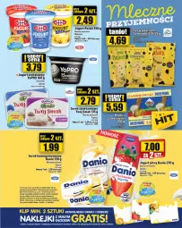 Gazetka promocyjna Topaz - Gazetka - Gazetka - ważna od 28.08 do 28.08.2024 - strona 15 - produkty: Top, Ser, NBA, Gra, Danone, Jogurt, Klej, Taca, Serek, Danio, Twój Smak, Jogurt pitny