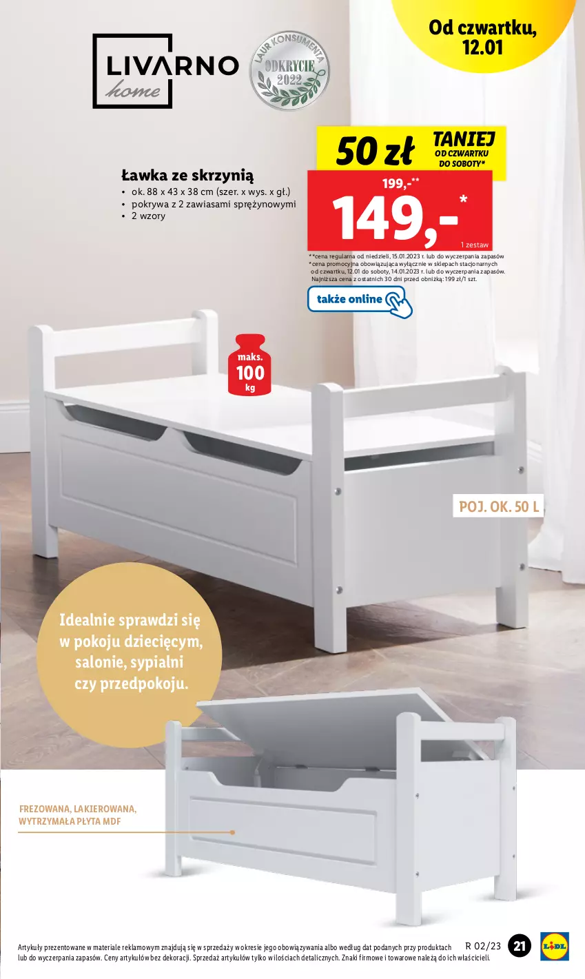 Gazetka promocyjna Lidl - GAZETKA - ważna 09.01 do 14.01.2023 - strona 21 - produkty: Dzieci, Lakier, Płyta, Pokrywa