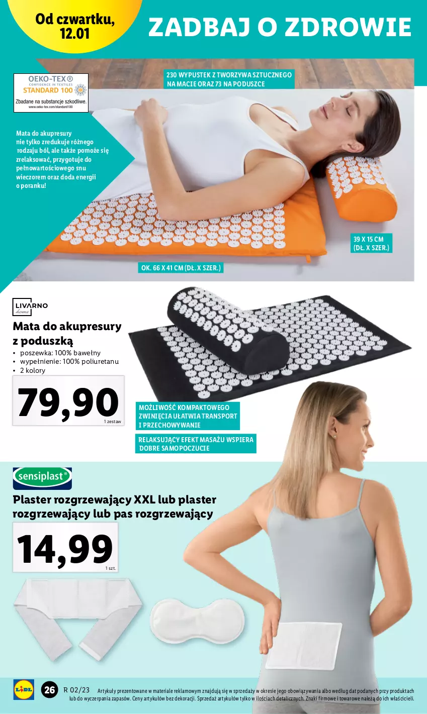 Gazetka promocyjna Lidl - GAZETKA - ważna 09.01 do 14.01.2023 - strona 31 - produkty: Mop, Por, Poszewka, Sport, Stek, Tran, Zdrowie