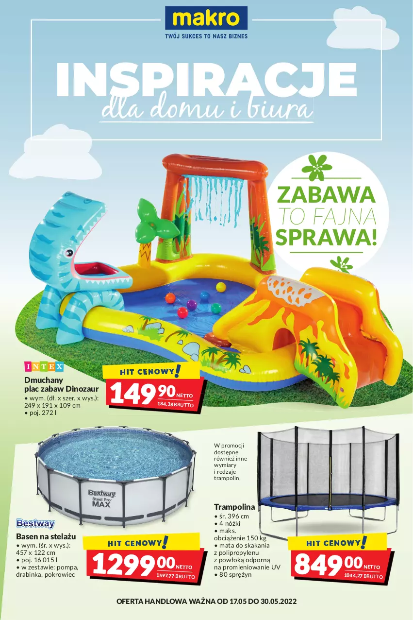 Gazetka promocyjna Makro - [Oferta promocyjna] Artykuły spożywcze i przemysłowe - ważna 17.05 do 30.05.2022 - strona 26 - produkty: Dinozaur, Fa, Inka, Pokrowiec, Por