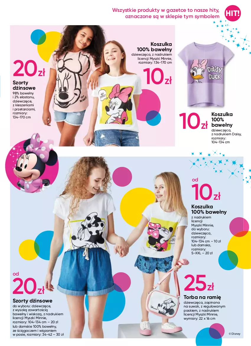 Gazetka promocyjna Pepco - Dobrane pary! - ważna 05.05 do 18.05.2022 - strona 3 - produkty: Disney, Kosz, Koszulka, Minnie, Mysz, O nas, Sok, Szorty, Torba