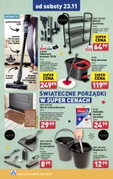 Gazetka promocyjna Aldi - Artykuły przemysłowe i tekstylia - Gazetka - ważna od 23.11 do 23.11.2024 - strona 10 - produkty: Odkurzacz, Por, Mop, Wycieraczka, Szczotka, Cynk, Pojemnik, Siatka, Vileda, Wózek, Wiadro, Kokos