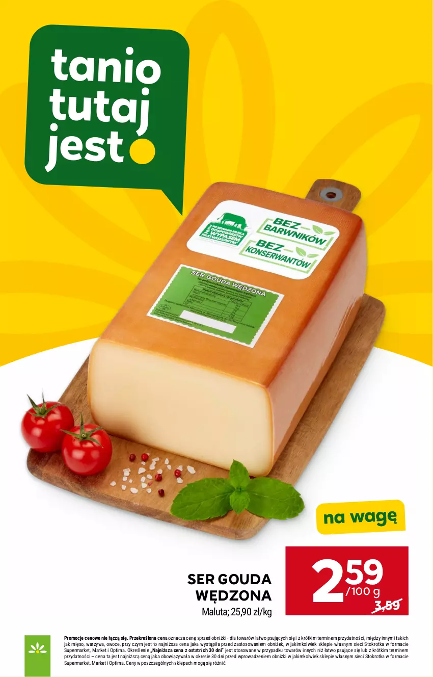 Gazetka promocyjna Stokrotka - Supermarket - ważna 07.05 do 13.05.2026 - strona 28 - produkty: Gouda, Mięso, Optima, Owoce, Ser, Warzywa