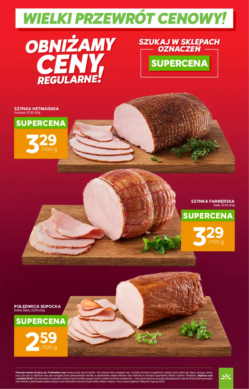 Gazetka promocyjna Stokrotka - Supermarket - ważna 07.05 do 13.05.2026 - strona 8 - produkty: Duda, Fa, Polędwica, Szynka, Szynka farmerska