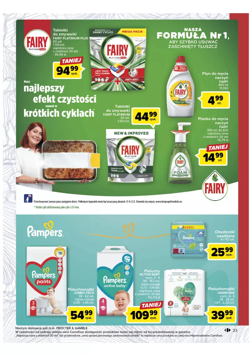 Gazetka promocyjna Carrefour - Gazetka Stwórz wyśnione wnętrze - ważna 17.01 do 29.01.2023 - strona 33 - produkty: Do mycia naczyń, Dzieci, Fa, Fairy, Płyn do mycia, Tablet