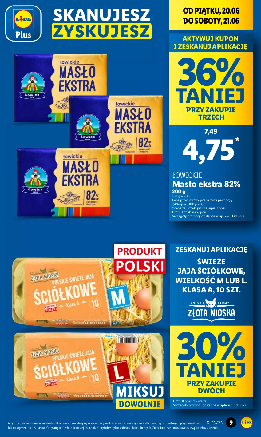 Gazetka promocyjna Lidl - GAZETKA - ważna 20.06 do 21.06.2025 - strona 11 - produkty: Jaja, Masło