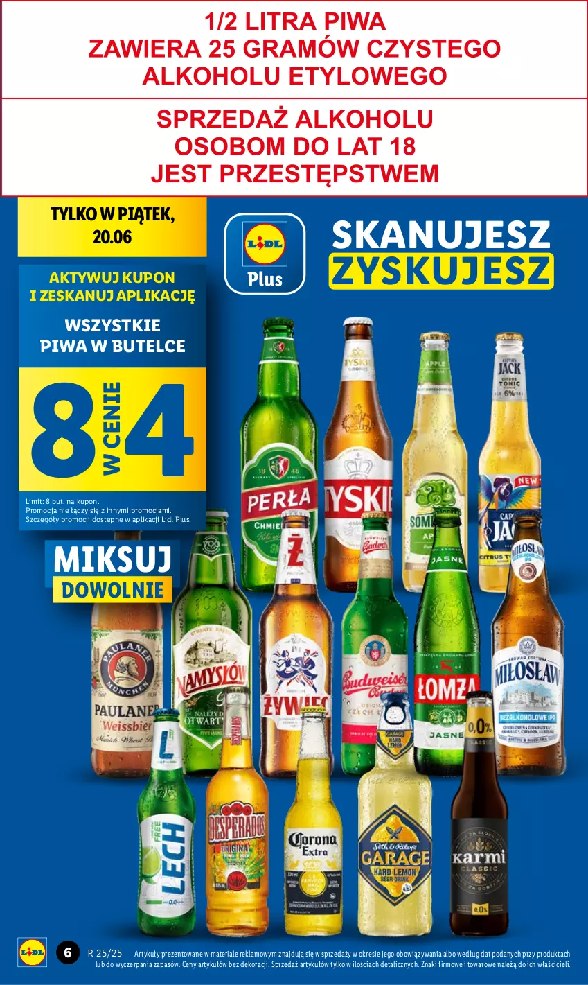 Gazetka promocyjna Lidl - GAZETKA - ważna 20.06 do 21.06.2025 - strona 8 - produkty: Piwa