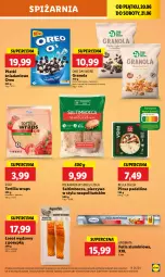Gazetka promocyjna Lidl - GAZETKA - Gazetka - ważna od 21.06 do 21.06.2025 - strona 45 - produkty: Piec, Ciastka, Ser, Gra, Bell, Tortilla, Dell, Czekolada, Pieczywo, Danio, Bella, Oreo, Granola, Folia aluminiowa