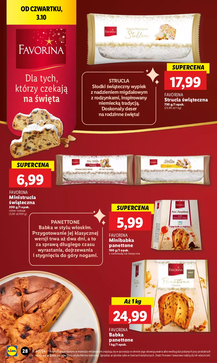 Gazetka promocyjna Lidl - GAZETKA - ważna 03.10 do 05.10.2024 - strona 34 - produkty: Babka, Deser, Fa, Ser, Strucla