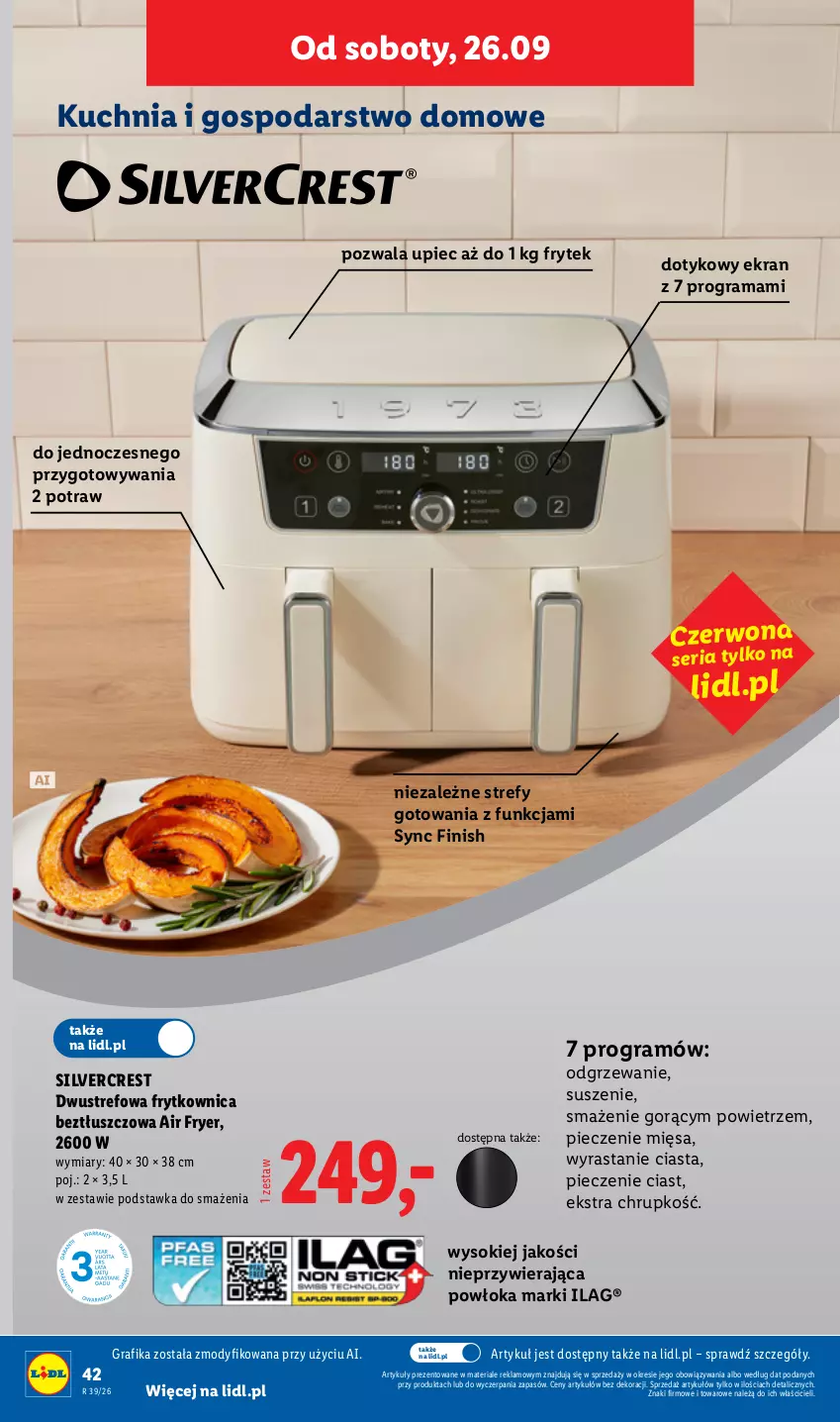 Gazetka promocyjna Lidl - Gazetka ważna od 21.09 do 26.09 - ważna 21.09 do 26.09.2026 - strona 50 - produkty: Finish, Gra, Grafika, Kuchnia, Piec, Rama, Ser, Silvercrest, Sok