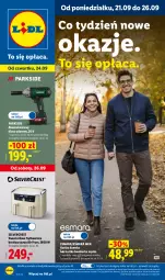 Gazetka promocyjna Lidl - Gazetka ważna od 21.09 do 26.09 - Gazetka - ważna od 26.09 do 26.09.2026 - strona 1 - produkty: Parkside, Silvercrest, Gra, Kurtka, Klucz udarowy, Grafika, Akumulator