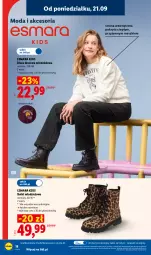 Gazetka promocyjna Lidl - Gazetka ważna od 21.09 do 26.09 - Gazetka - ważna od 26.09 do 26.09.2026 - strona 22 - produkty: Gra, Dres, Moda, Botki, Bluza, Bluza dresowa, Grafika