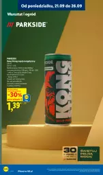 Gazetka promocyjna Lidl - Gazetka ważna od 21.09 do 26.09 - Gazetka - ważna od 26.09 do 26.09.2026 - strona 30 - produkty: Parkside, Napój energetyczny, Napój, Ogród