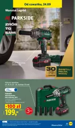 Gazetka promocyjna Lidl - Gazetka ważna od 21.09 do 26.09 - Gazetka - ważna od 26.09 do 26.09.2026 - strona 31 - produkty: Parkside, Lampa robocza LED, Lampa, Ogród, Klucz udarowy, Akumulator