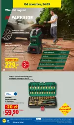 Gazetka promocyjna Lidl - Gazetka ważna od 21.09 do 26.09 - Gazetka - ważna od 26.09 do 26.09.2026 - strona 36 - produkty: Parkside, Sok, Koc, Gin, Gra, Pojazd, Pistolet, Ogród, Myjka ciśnieniowa, Grafika, Fa