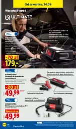 Gazetka promocyjna Lidl - Gazetka ważna od 21.09 do 26.09 - Gazetka - ważna od 26.09 do 26.09.2026 - strona 38 - produkty: Gra, Prostownik, Tera, Silan, Ogród, Kompresor, Akumulator
