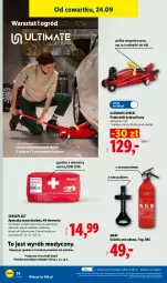 Gazetka promocyjna Lidl - Gazetka ważna od 21.09 do 26.09 - Gazetka - ważna od 26.09 do 26.09.2026 - strona 42 - produkty: Koc, Anew, Gaśnica, Apteczka samochodowa, Wieszak, Torba, Półka, Ogród, Dźwig