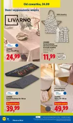 Gazetka promocyjna Lidl - Gazetka ważna od 21.09 do 26.09 - Gazetka - ważna od 26.09 do 26.09.2026 - strona 44 - produkty: Ivar, Dywanik, Fartuch kuchenny, Obrus, Dywan, Fa