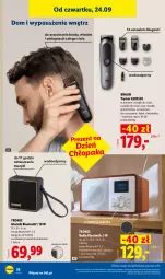 Gazetka promocyjna Lidl - Gazetka ważna od 21.09 do 26.09 - Gazetka - ważna od 26.09 do 26.09.2026 - strona 46 - produkty: Por, Gra, Przewód, Głośnik, Radio bluetooth, Głośnik bluetooth, Braun, Szczoteczka, Grafika