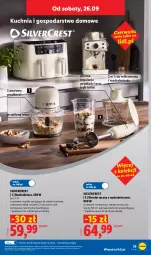 Gazetka promocyjna Lidl - Gazetka ważna od 21.09 do 26.09 - Gazetka - ważna od 26.09 do 26.09.2026 - strona 47 - produkty: Silvercrest, Ser, Noż, Miarka, Blender ręczny, Blender, Rozdrabniacz, Kuchnia, Cień, Pokrywa, LG