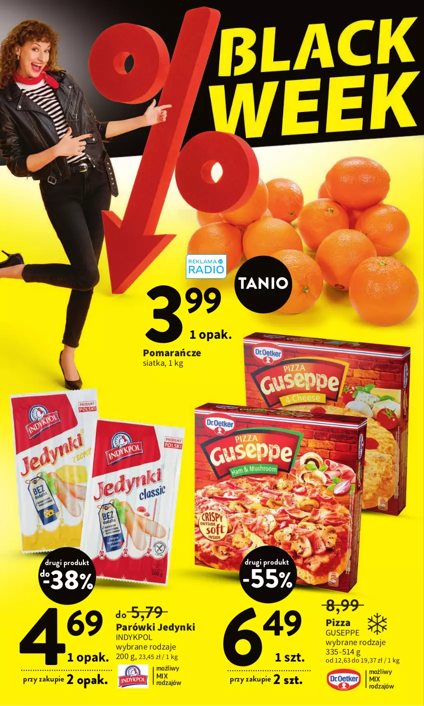 Gazetka promocyjna Intermarche - Gazetka Intermarche - ważna 24.11 do 30.11.2022 - strona 2 - produkty: Parówki, Pizza, Pomarańcze, Siatka