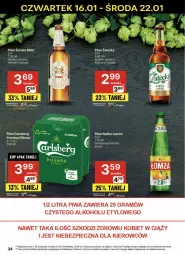 Gazetka promocyjna Delikatesy Centrum - NOWA GAZETKA Delikatesy Centrum od 16 stycznia! 16-22.01.2025 - Gazetka - ważna od 22.01 do 22.01.2025 - strona 34 - produkty: Piwa, Piwo, Piec, Rum, Gra, KOBO, Carlsberg, Radler